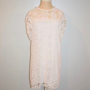 Tularosa Lace Elba Pom Pom Crochet Dress